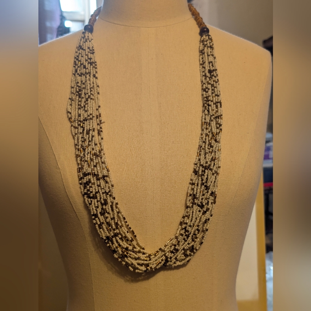 Chic Multistrand Beaded Necklace